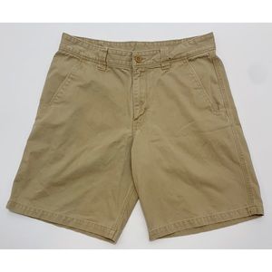 The North Face Flat Front Khaki Outdoor Shorts W32